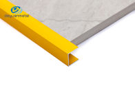 χρυσό χρώμα επεξεργασίας ηλεκτροφόρησης σχεδιαγραμμάτων καναλιών αλουμινίου μήκους 2.4m για τη διακόσμηση πατωμάτων τοίχων