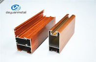 Ξύλινο κράμα 6063 πλαισίων πορτών αλουμινίου σιταριού χρώματος φύσης έγκριση του ISO