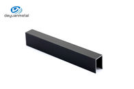 6063 σε σχήμα υ περιποίηση κεραμιδιών αλουμινίου για το μαύρο χρώμα διακοσμήσεων πατωμάτων ή τοίχων