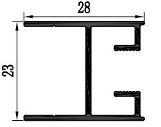 Νότια Αφρική Προφίλ εκτόξευσης παραθύρων από αλουμίνιο 6063