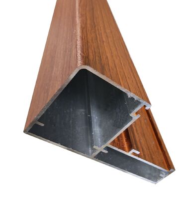 Προφίλ ανοιγόμενων παραθύρων αλουμινίου με εμφάνιση ξύλου για την αγορά της Λατινικής Αμερικής