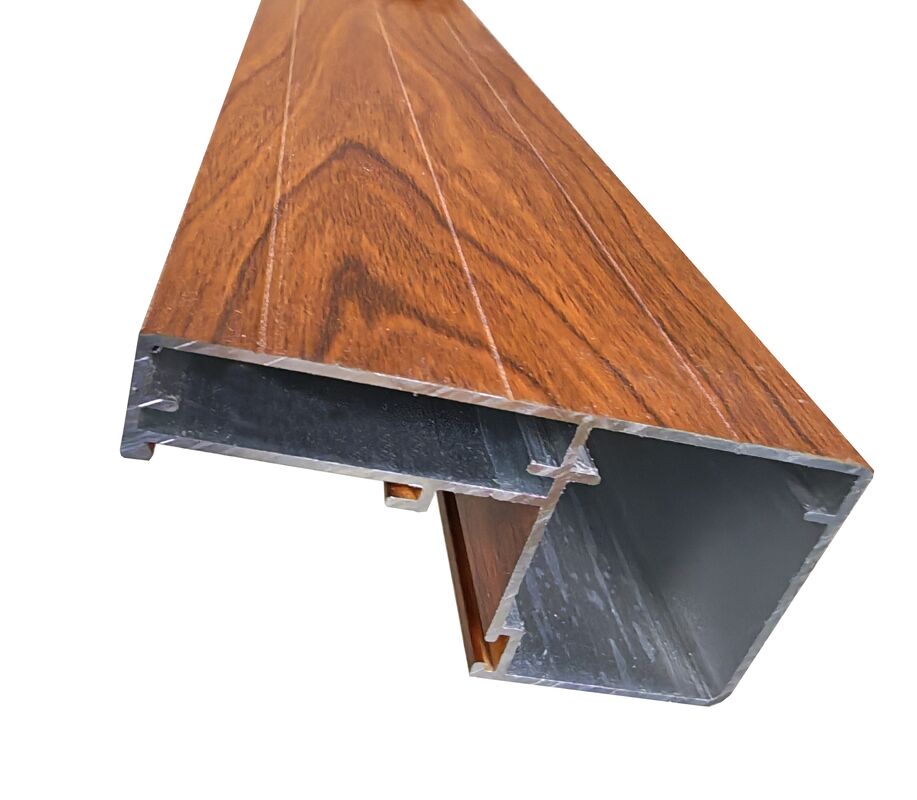 Προφίλ ανοιγόμενων παραθύρων αλουμινίου με εμφάνιση ξύλου για την αγορά της Λατινικής Αμερικής